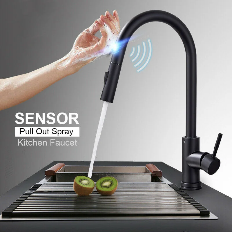 

Black/Silver/Gold Kitchen Faucet Deck Mounted Mixer Tap 360 Degree Rotation Stream Sprayer Nozzle Kitchen Sink Hot Cold Taps