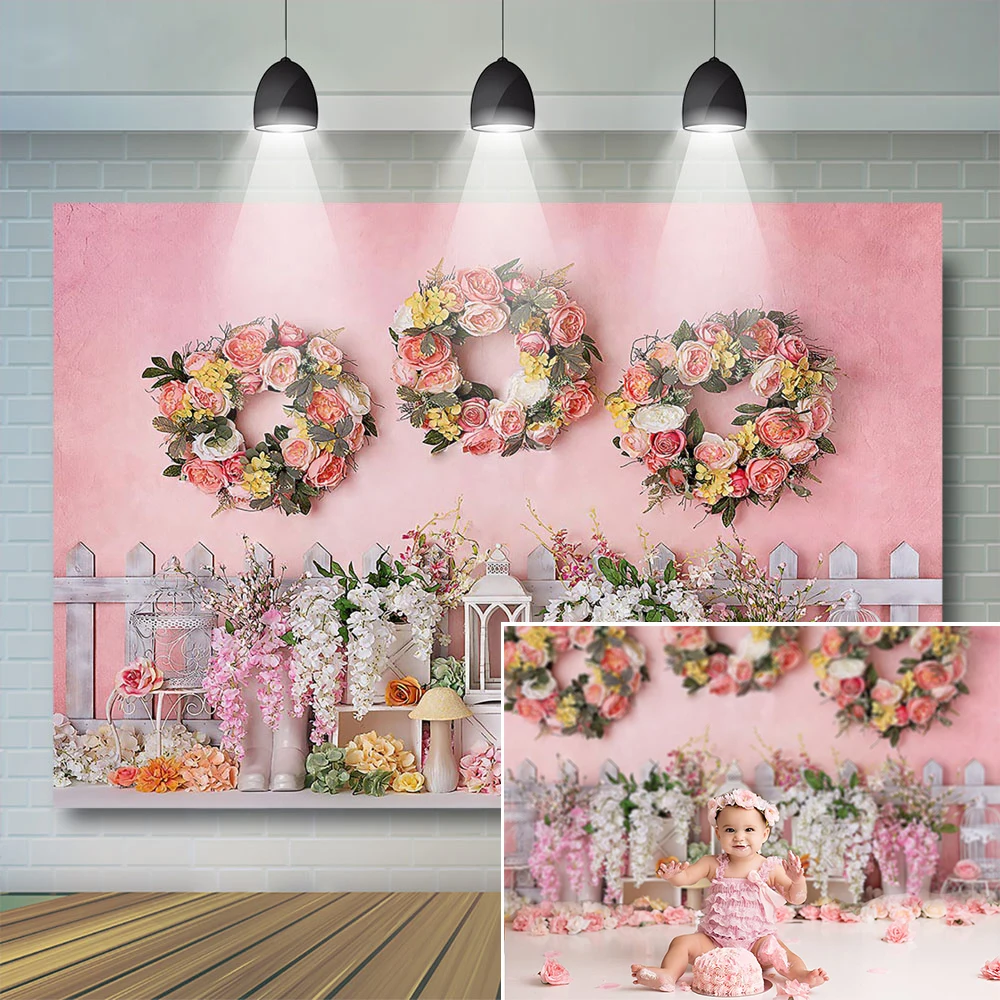 

Фон для фотосъемки новорожденных девочек с изображением торта розы на первый день рождения ребенка фон для фотостудии