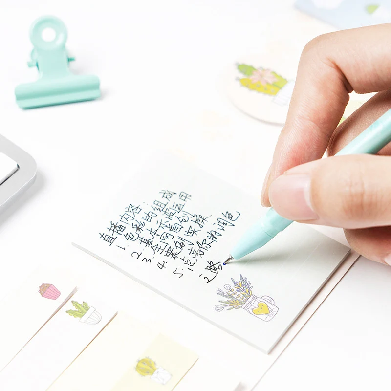120Sheets Kawaii Sticky Notes Cute Unicorn Memo Pads Foldable For Kid Girls Gifts School Office Supplies Novelty Stationery |