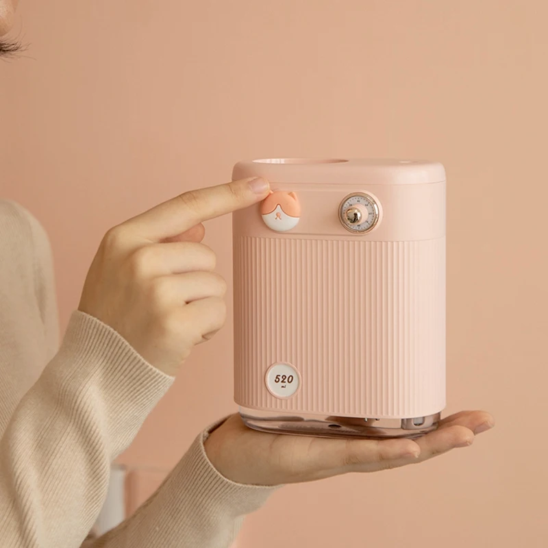 

Humidifier USB with Atmosphere Light Mini Cartoon Cute Cat Air Purification Moisturizing Humidifier