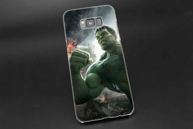 Прозрачный жесткий чехол Sheli The Incredible Hulk Note 10 9 pro для samsung Galaxy S4 S5 S6 S7 S8 S9 Plus Edge Mini s10 lite