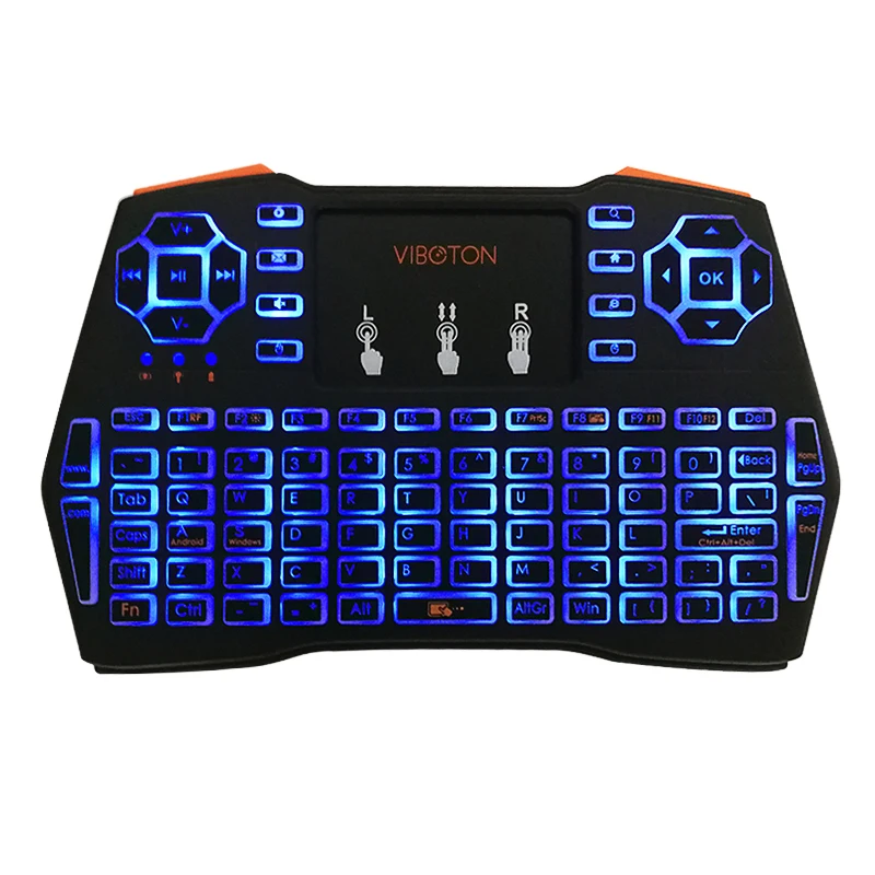 

Беспроводная мини-клавиатура 2,4 ГГц, 3 цвета, внешняя мышь, дистанционная тачпад для Android TV Box GTC G5 PC Mac, ноутбука, планшета