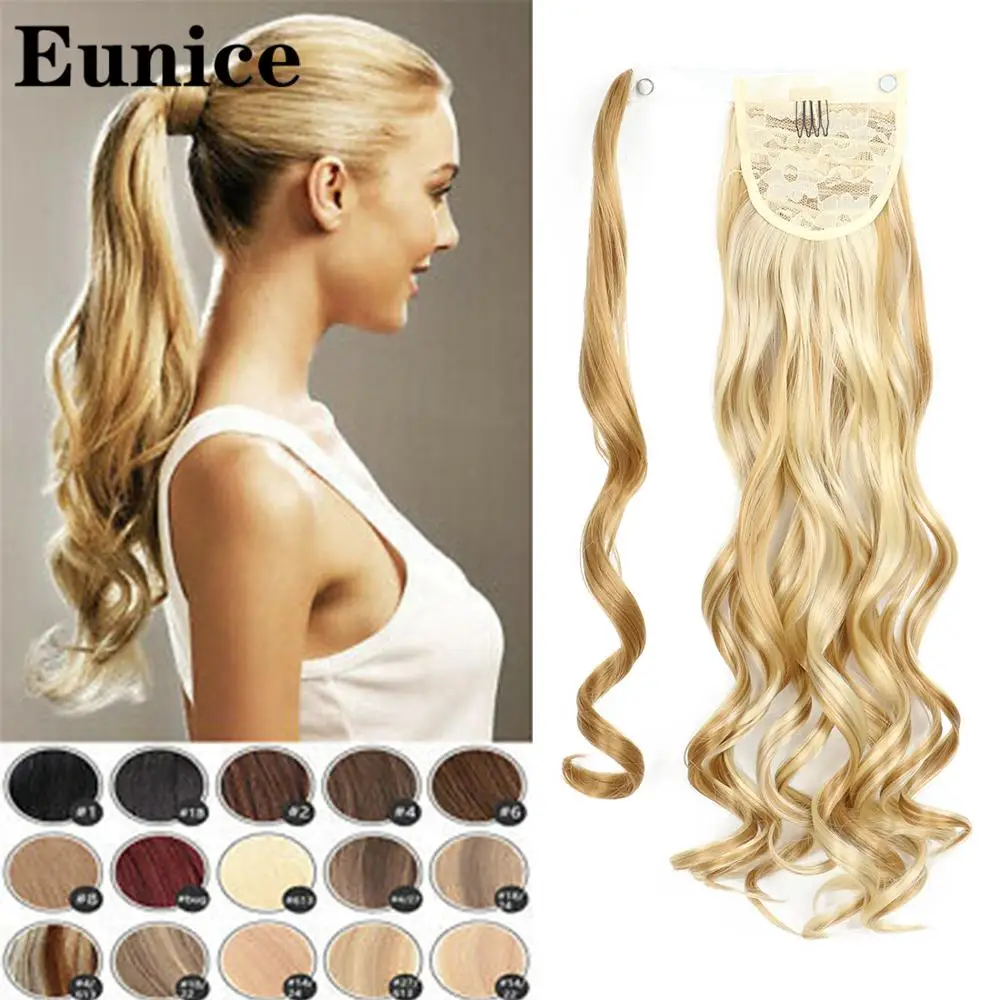 Длинный прямой конский хвост накладной наращивание волос на заколке натуральный