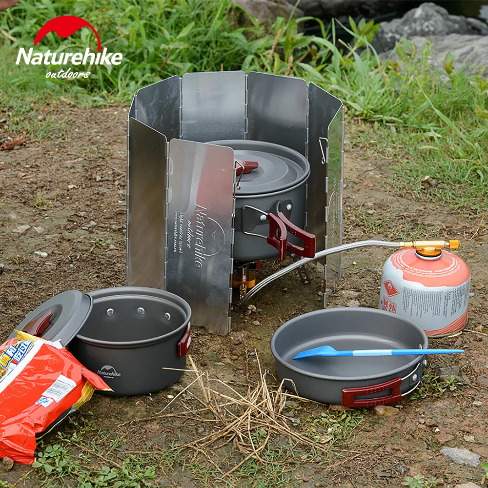 8 Plates Foldable Wind Shield Screen For Camping Gas Stove Cooker Guard Outdoor Picnic Blocking Wall Accesories | Спорт и