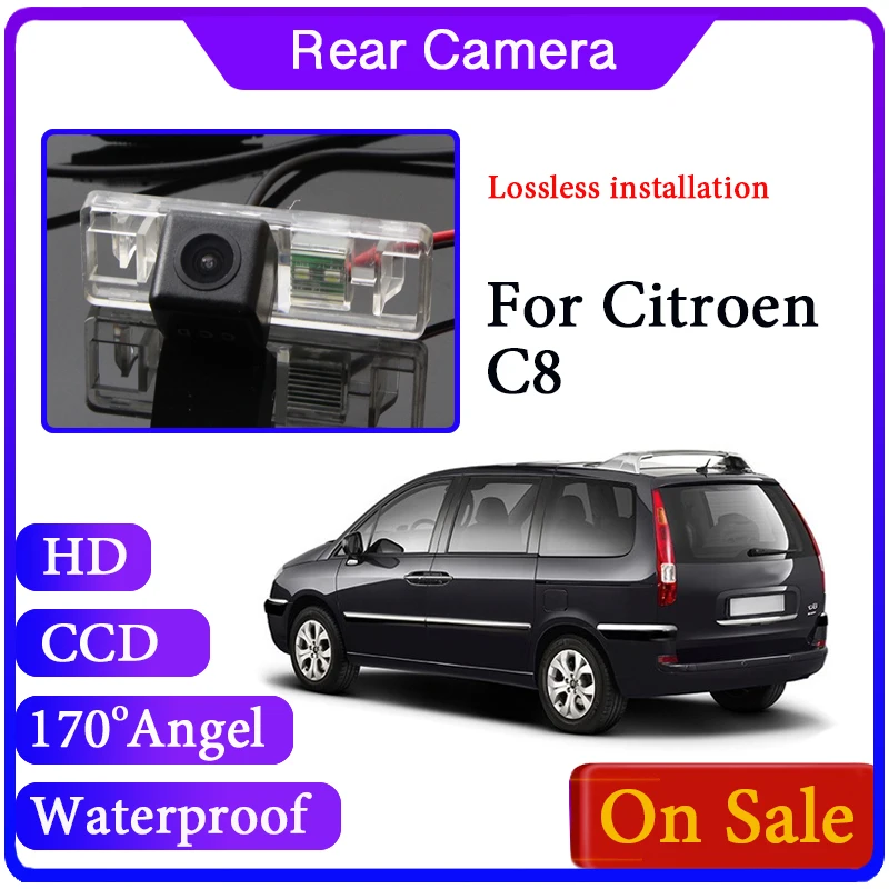 Для Citroen C8 2002 ~ 2014 заднего вида широкоугольная парковочная камера|Камеры для авто|