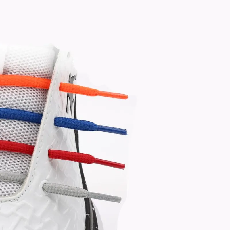Высококачественные модные спортивные повседневные шнурки одноцветные плоские 24