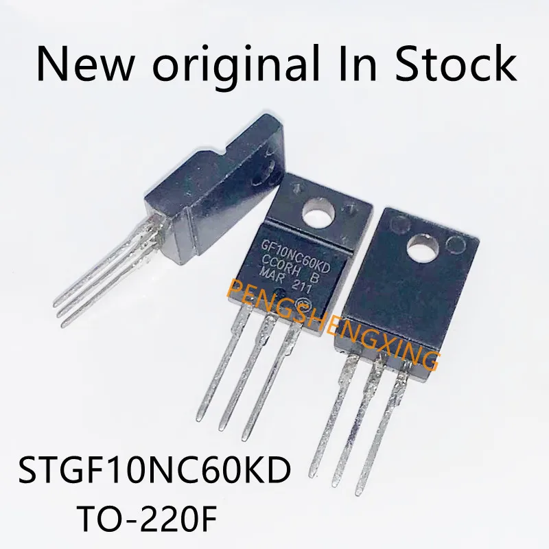 10 шт./лот GF10NC60KD TO-220F STGF10NC60KD GF10NC60 10NC60 STGF10NC60 TO220F 600V 10A, новая оригинальная точка, горячая распродажа 10 шт./лот GF10NC60KD TO-220F STGF10NC60KD GF10NC60 10NC60 STGF10NC60 TO220F 600V 10A, новая оригинальная точка, горячая распродажа