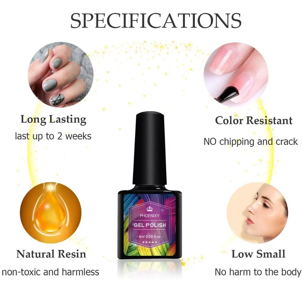 

Manicure Set Semi Permanent UV Varnish Kit With Lamp Gel Nails Complete Kit Gel Nail Polish Set Nail Kit Professional Set