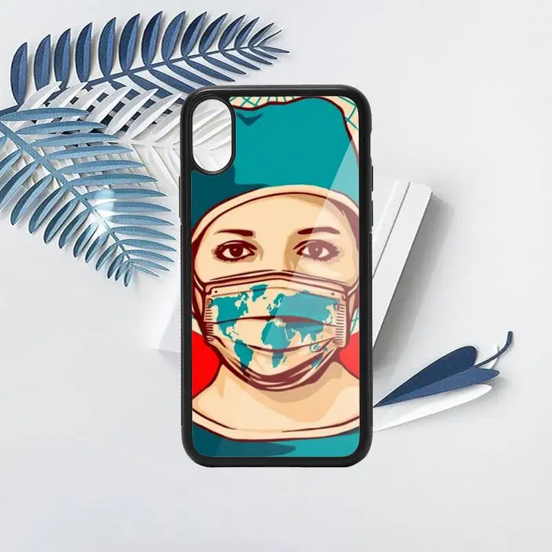 

Medicine Nurse Doctor Dentist cute cartoon high quality Phone Case PC for iPhone 11 12 pro XS MAX 8 7 6 6S Plus X 5S SE 2020 XR