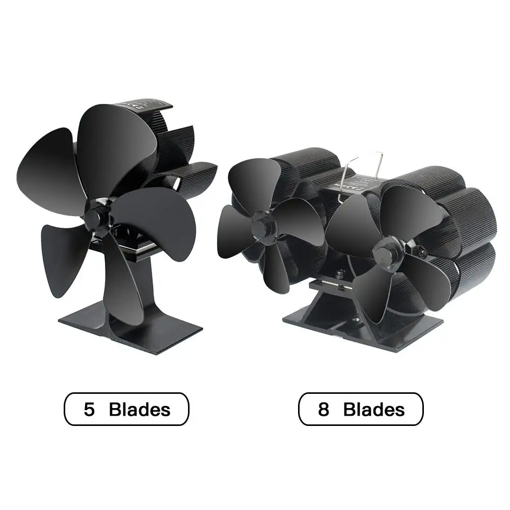 5/8 лопастей вентилятор для плиты с термометром экологичный нагрев верхней части