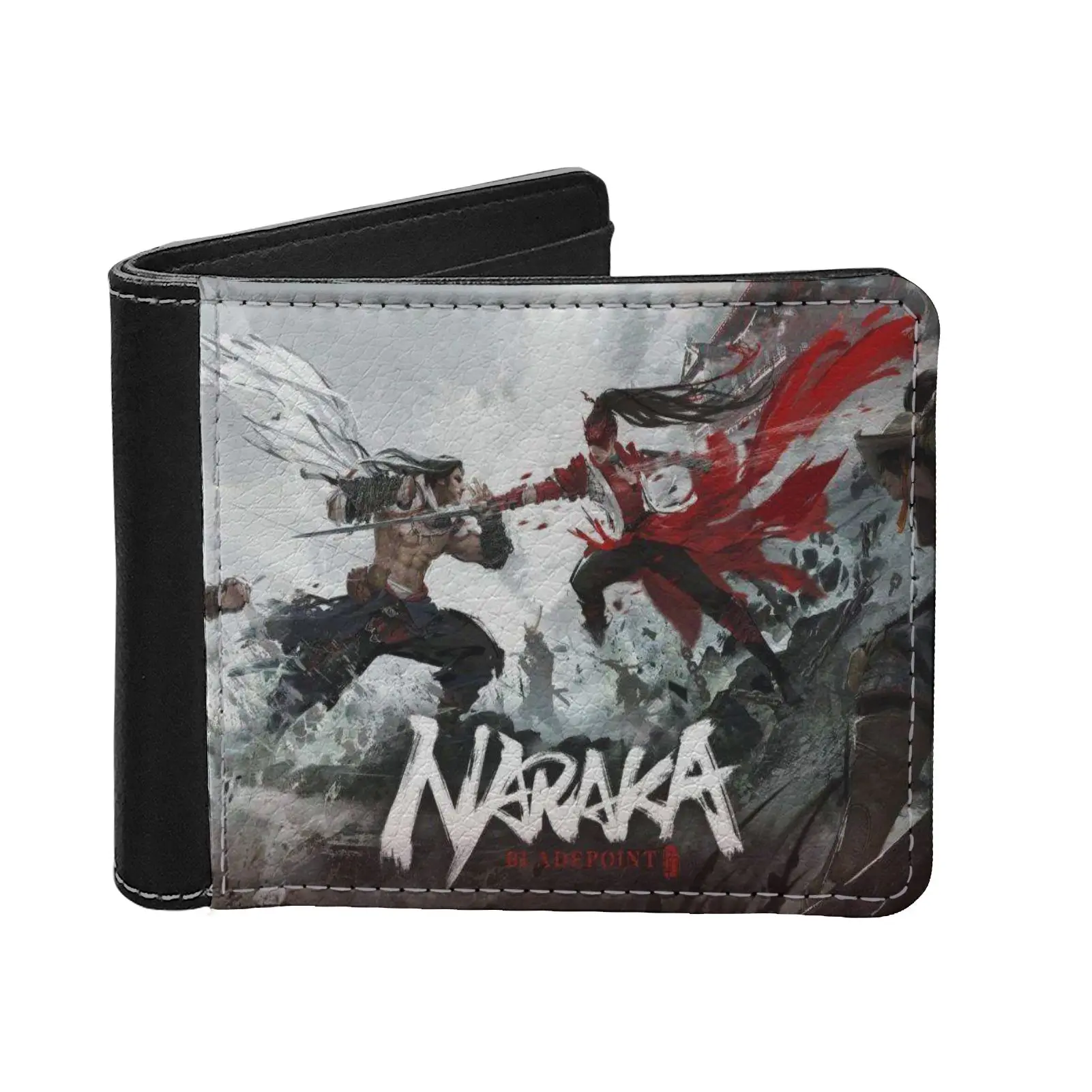 

Fashion Design Naraka: Bladepoint Wallet For Young Men PU Leather Game Pattern Card Package Colorful Short Coin Cool Bags
