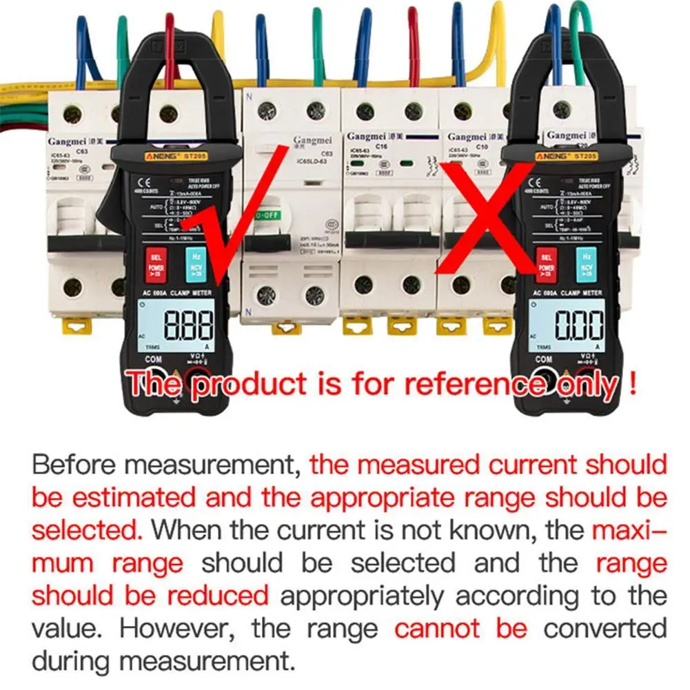 

Professional Clamp Meter Digital Multimeter ANENG ST193 Clamp Current Digital Integrated Multimeter Manual Automatic K5N6