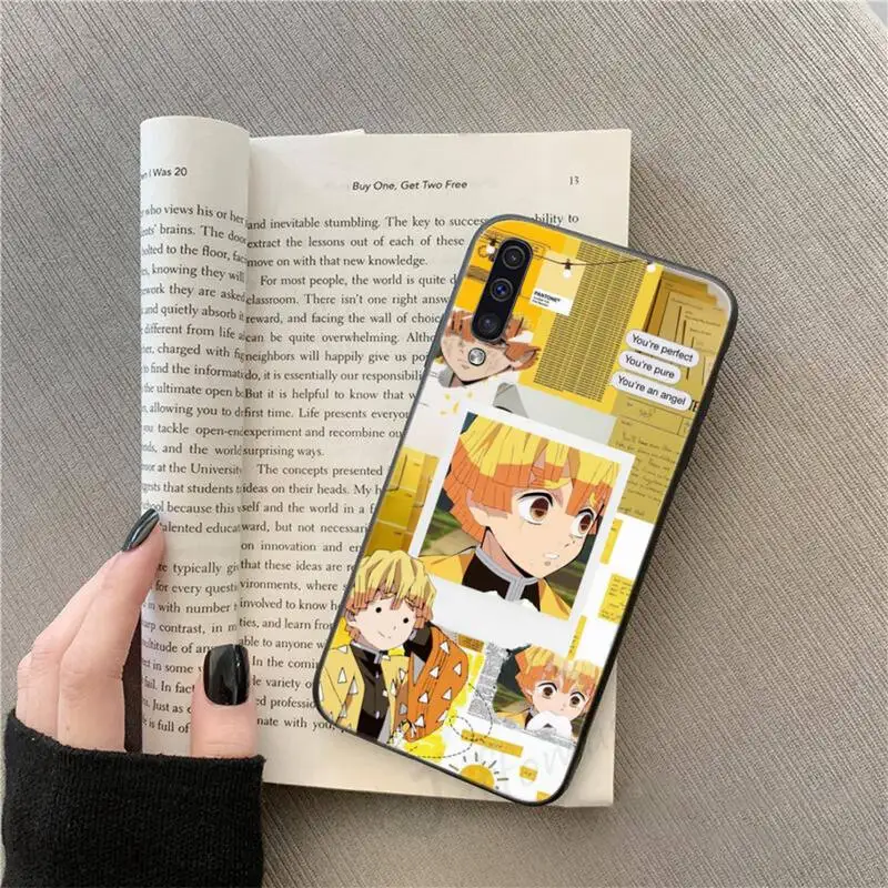 

Cool boy Zenitsu Anime Phone Case For Samsung galaxy S 9 10 20 A 10 21 30 31 40 50 51 71 s note 20 j 4 2018 plus
