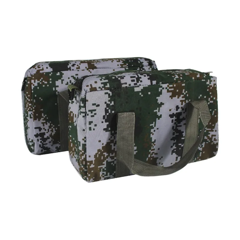 

Large Capacity Thickened Camouflage Canvas Electrician Bag Outdoor Emergency Camouflage Storage Tool bag Multifunction Organizer