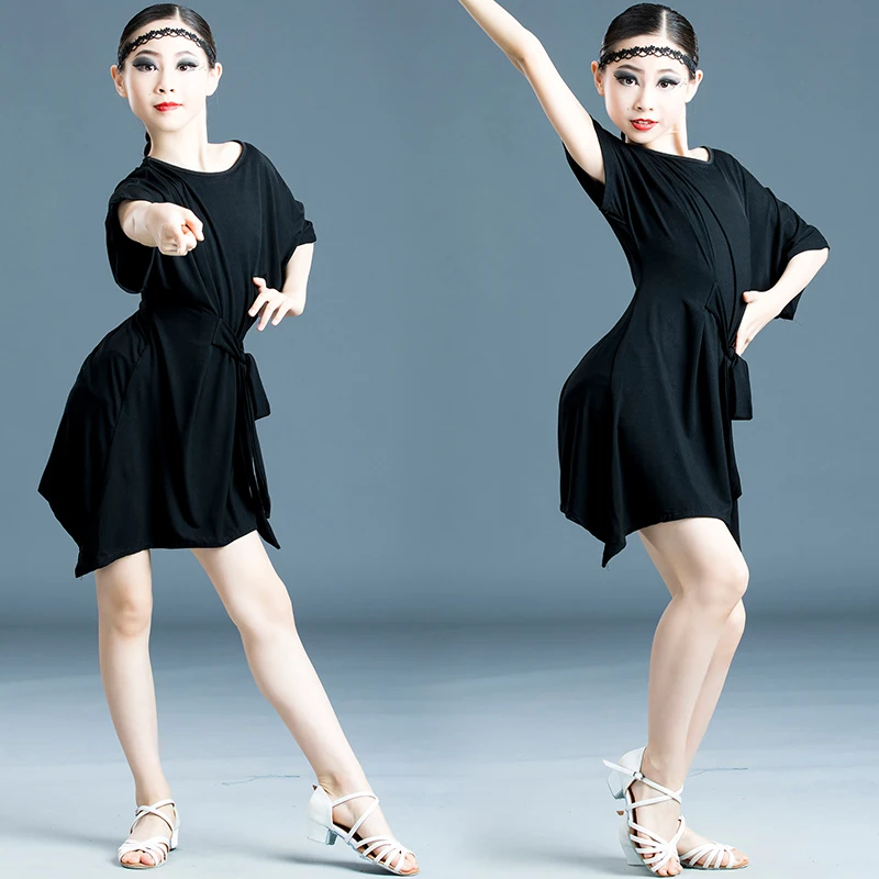 

New Girls ' Summer Latin Dance Dress 's Dance Clothing Rumba/salsa/ballroom/tango/cha Cha Samba Competition Constume Children