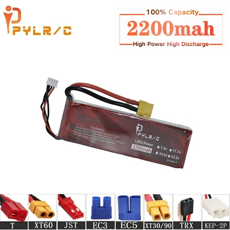 

High Rate 11.1v 2200mAh Lipo Battery For RC Helicopter Parts 3s Lithium battery 11.1v 45C RC Cars Airplanes Drone Battery T/XT60