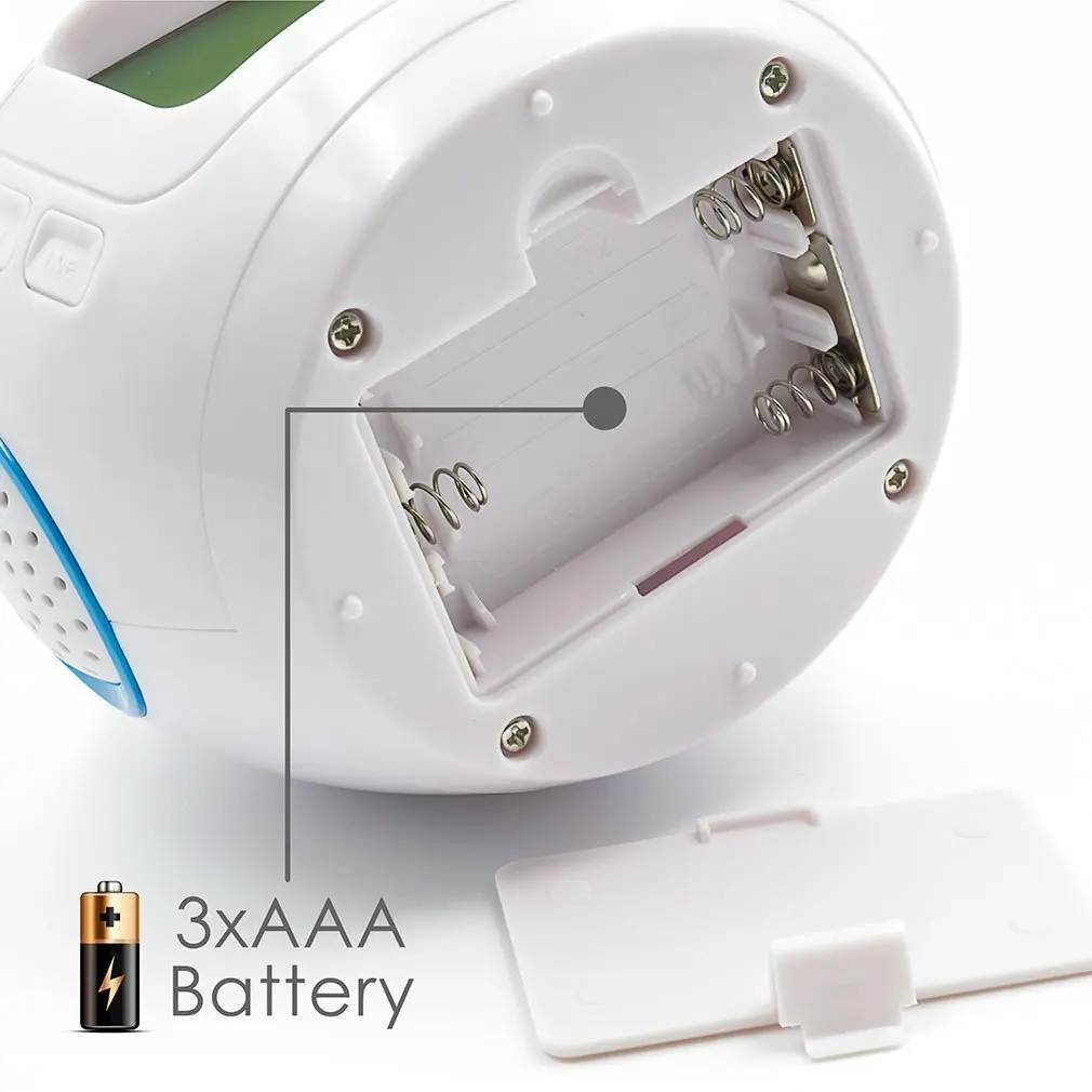 Snooze Function Tabletop Alarm Clocks Battery Operated