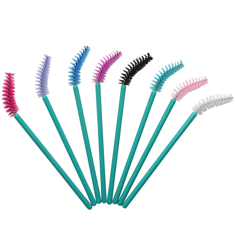 

HOT 100 pcs Disposable Nylon Eyelash Brushes Eyelash Extension Eyebrow Applicator Mascara Wand brushes for women Makeup tools