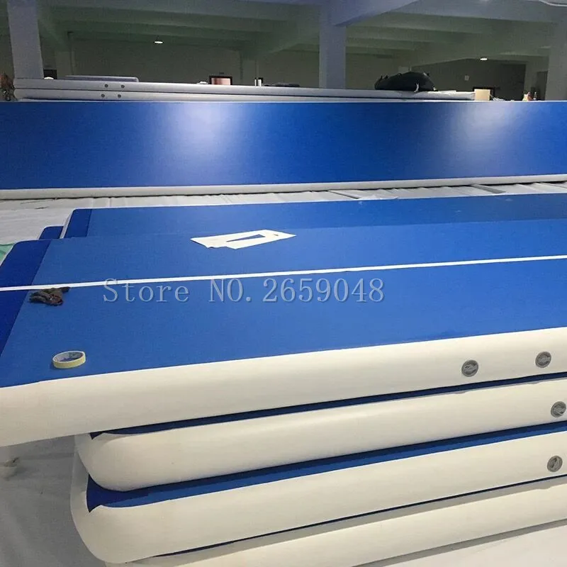 Купить Бесплатная доставка, большая надувная воздушная дорожка 15x2x0,2 м, Воздушная дорожка, Акробатический коврик для гимнастики, боевых искусств, ч...