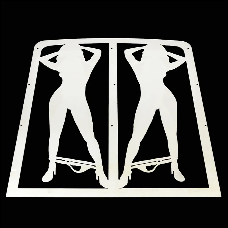 Сексуальная девушка передний радиатор водяной охладитель решетка сетка