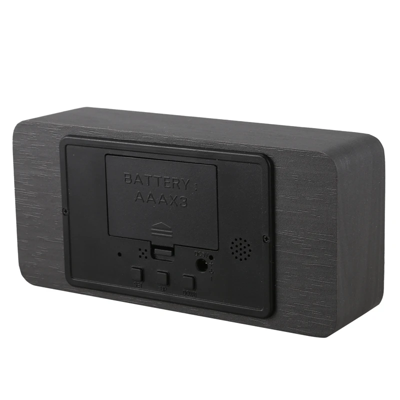 Современные светодиодные часы-будильник с температурой и влажностью