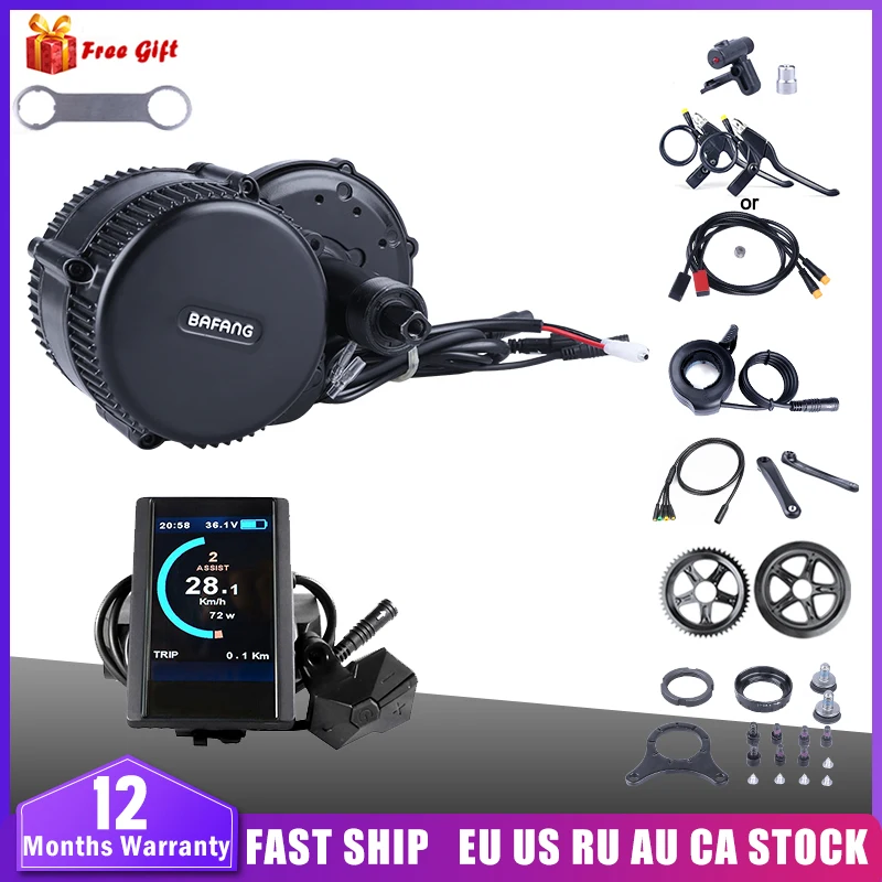 Bafang 8Fun BBS01B 48V 350W Mid езды на велосипеде двигатель комплект для переоборудования