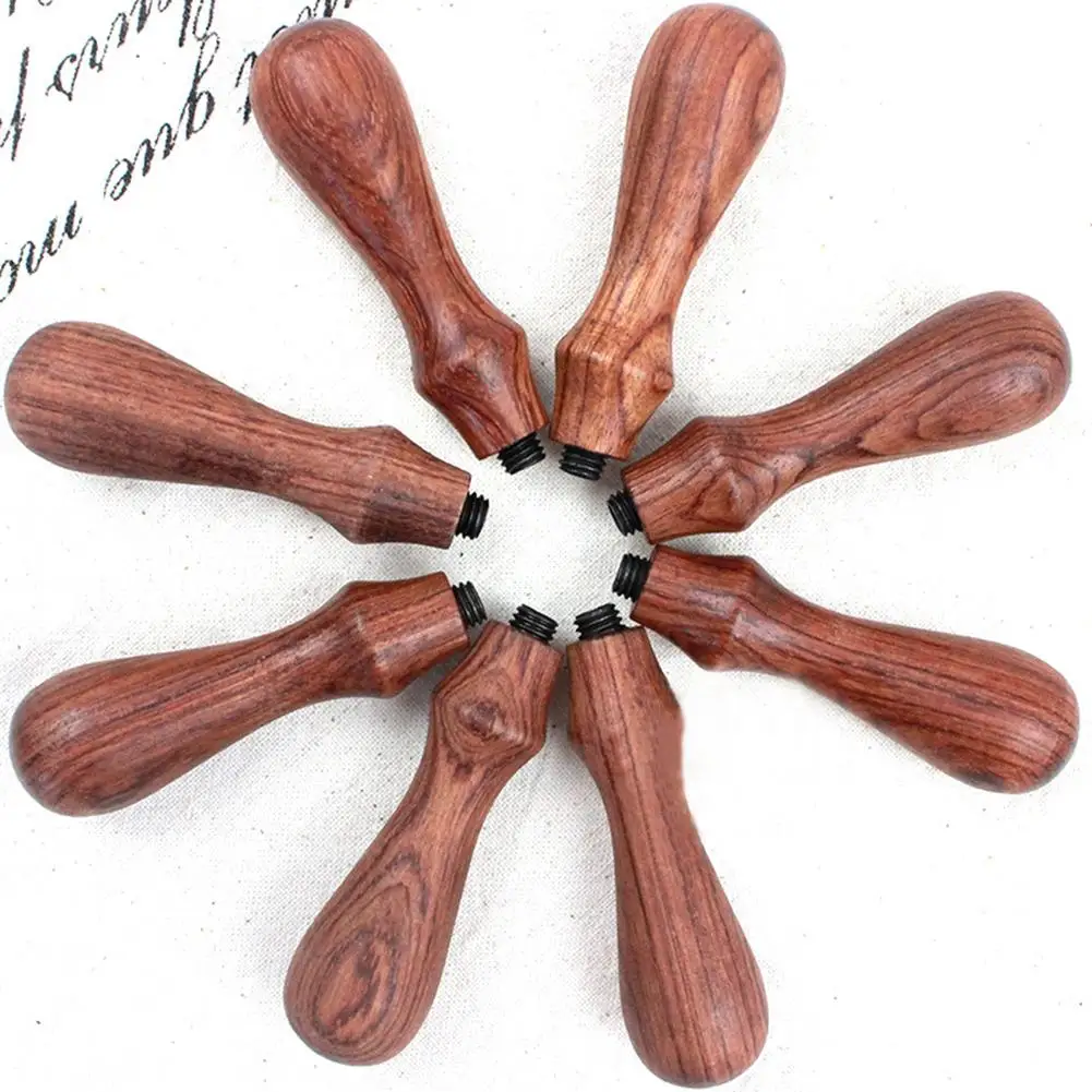 1 шт чехол из кожи в стиле ретро уплотнения штамп деревянная ручка для свадьбы