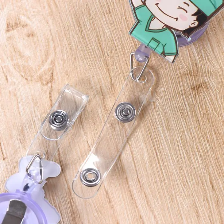 1 шт. мультяшный мини выдвижной значок катушка держатель для карт медсестры