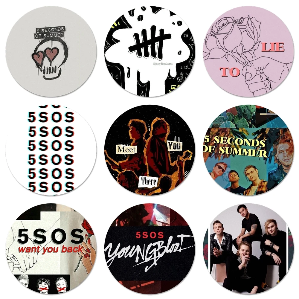 5Sos band youngкровь 5 секунд значки значок Металлические Значки для фотографий|Значки|
