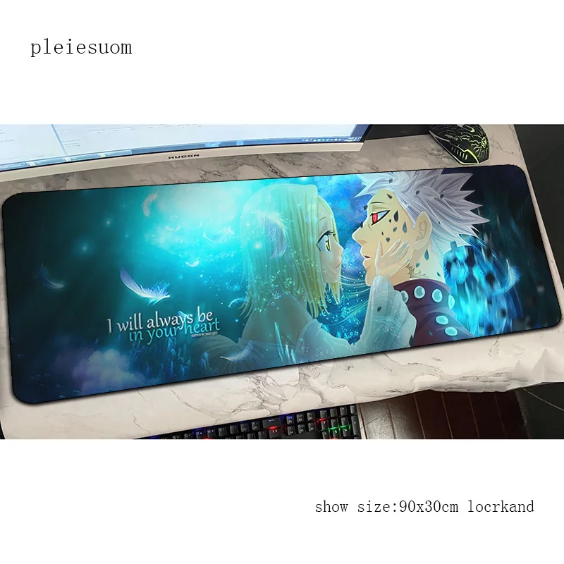 

nanatsu no taizai mouse pad 900x300x4mm Computer mat Gorgeous gaming mousepad Cartoon padmouse keyboard games pc gamer desk