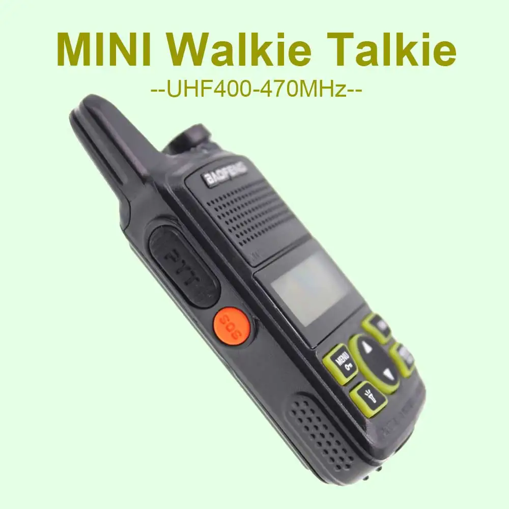 2 шт BAOFENG BF-T1 UHF 400-470MHZ мини Портативное двухстороннее радио BFT1 портативный приемопередатчик размера