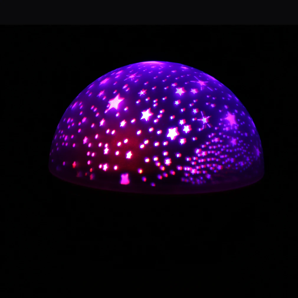 Новинка 2017 года 3-режимный светодиодный вращающийся Звездный светильник Цвет