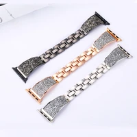 metal diamond strap for apple watch 7 6 5 4 se 44mm 40mm woman comfortable replacement bracelet strap for iwatch 3 2 1 42mm 38mm