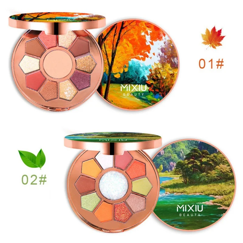 Устойчивые к размазыванию долговечные тени для век матовые мерцающие