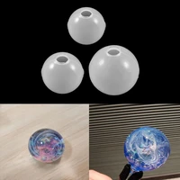 3pcsset 20 25 30mm crystal ball silicone mold for transparent epoxy resin uv resin for diy jewelry making tools accessories