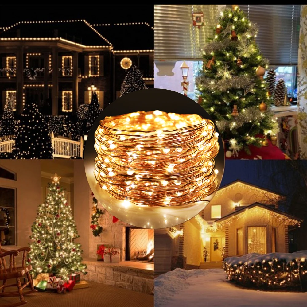 

LED String Light Garland Fairy Lights Xmas Lamp for Christmas Party Wedding Decoration DC 12V 10m 20m 30m
