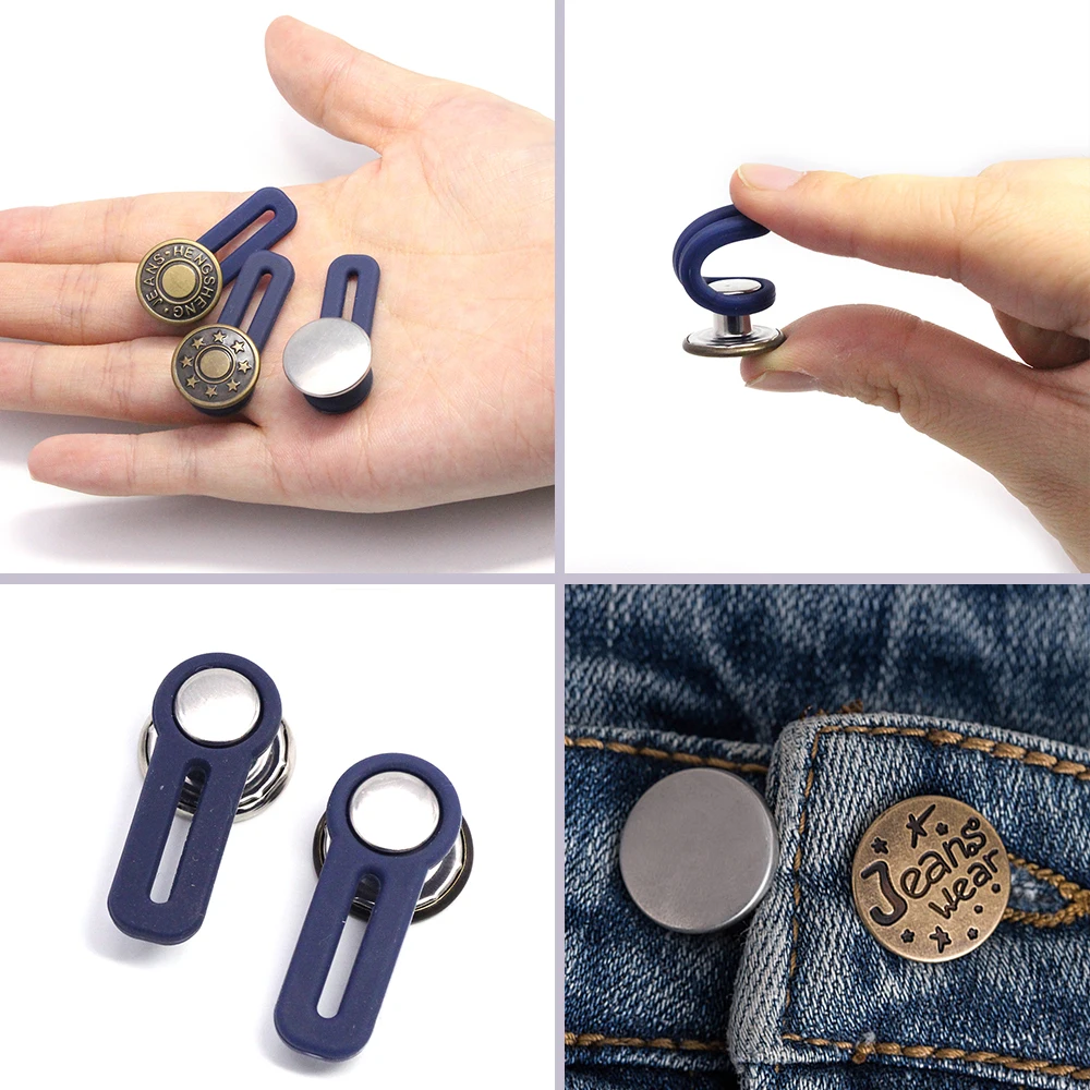 5 шт. съемные джинсовые пуговицы металлические для одежды регулируемые брюки