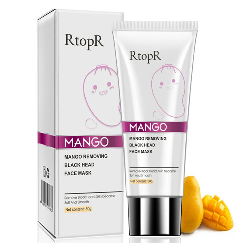 

Mango Black head Remover Acne Treatment Nose Oil-control Mud Pore Strip Mask Whitening Cream Peel off Mask Nose Peel Skin Care