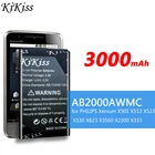 KiKiss мобильный телефон Батарея для мобильного телефона PHILIPS Xenium X501 X513 X523 X130 X623 X2300 X3560 X333 CTX130 CTX523 CTX513 AB2000AWMC