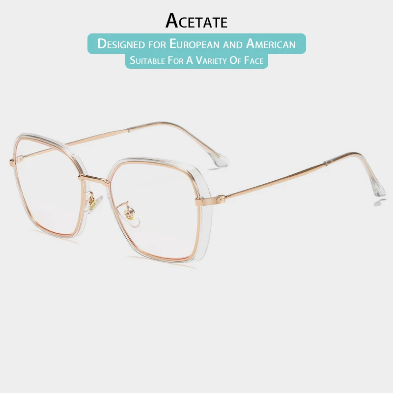 ZT компьютерные очки оправа женские ацетатные квадратные Uv400 прозрачные Lunette De Vue