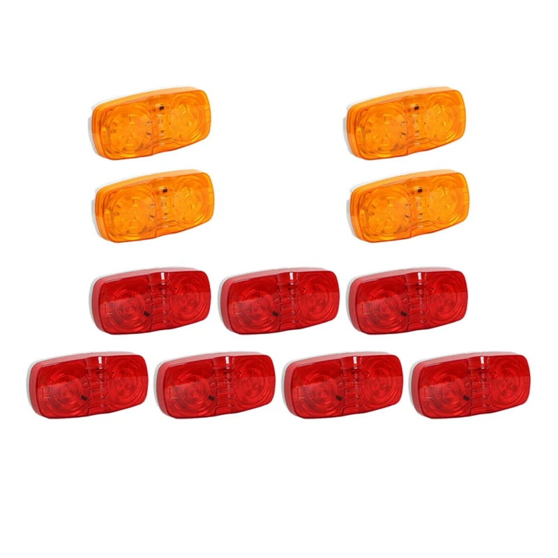 11X желтый + красный светодиод для кемпера наружные огни автофургона прицепа