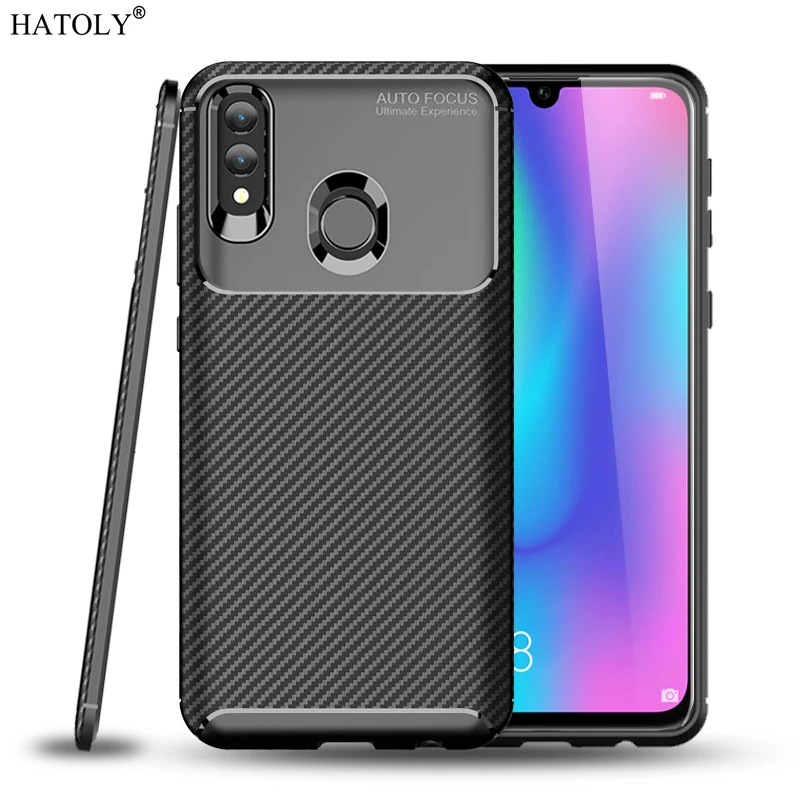 

Для huawei Honor 10i чехол, Мягкий Силиконовый ТПУ бампер, углеродное волокно, задняя крышка, Honor 10i чехол для телефона для huawei Honor 10i 6,21"