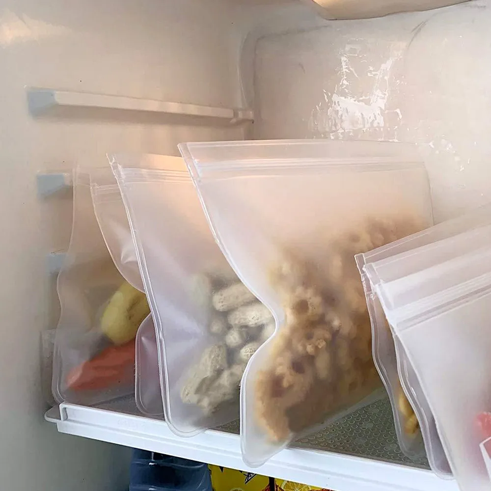 Пакеты многоразовые для хранения пищевых продуктов PEVA 10 шт. | Дом и сад