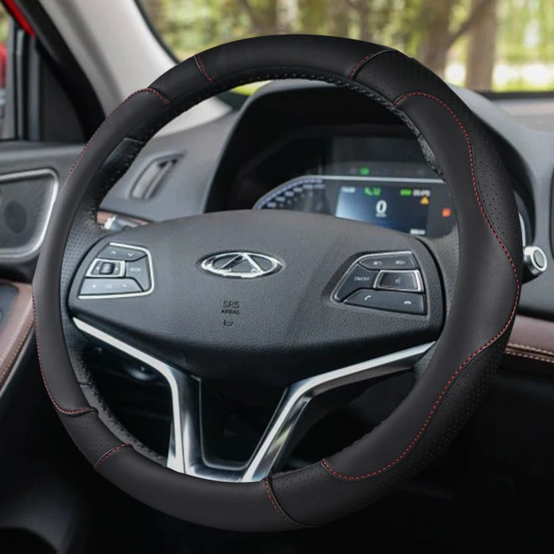 Lsrtw2017 волоконная кожа Чехол рулевого колеса автомобиля для Chery Tiggo 8 2018 2019 2020 2021