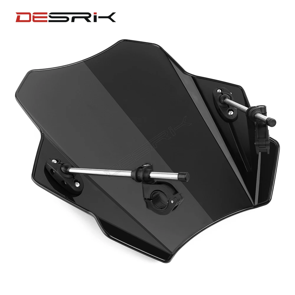 Универсальное мотоциклетное лобовое стекло 7/8 дюйма и 1 дюйм рулевое колесо