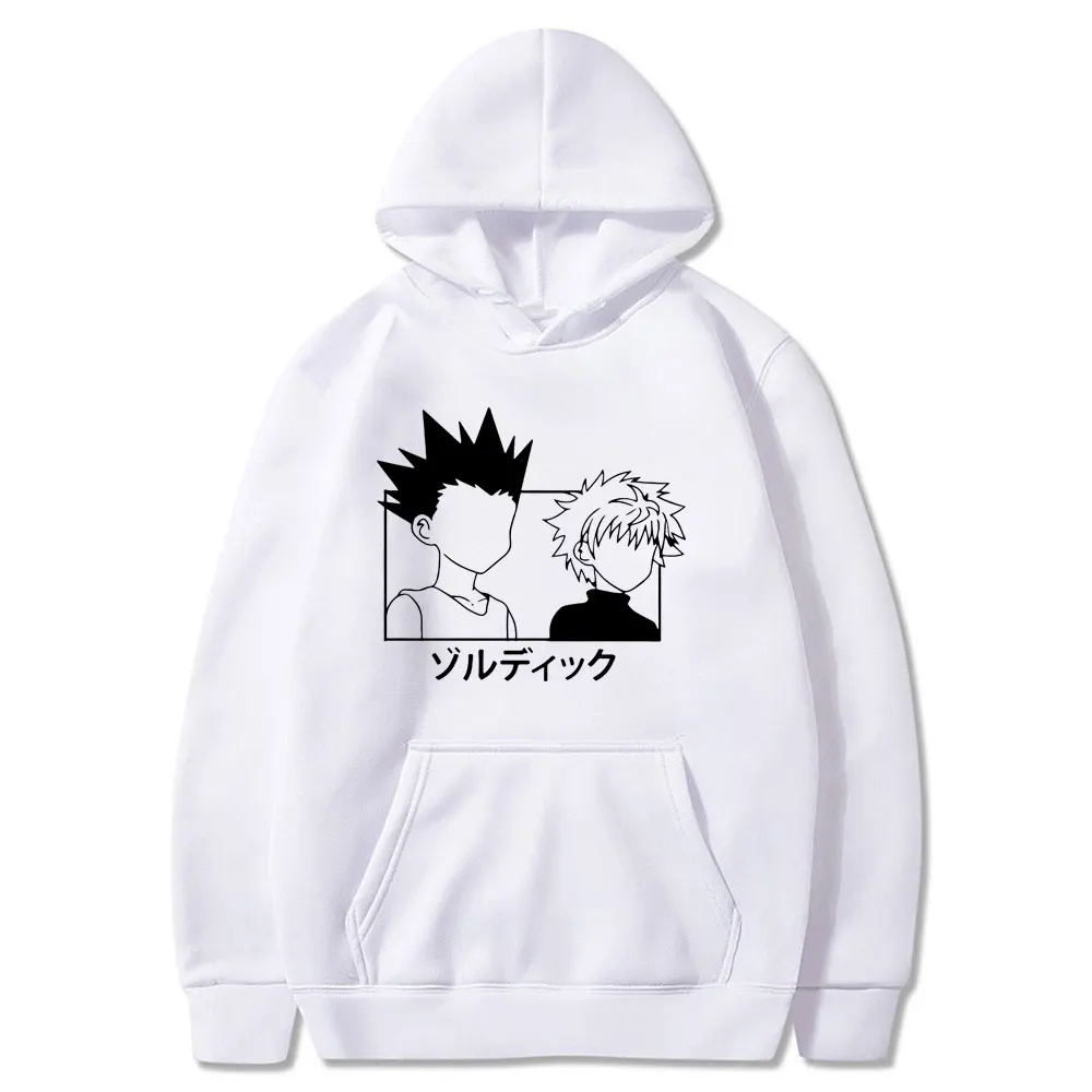 

Толстовка унисекс в японском стиле, аниме Hunter X Hunter Killua Zoldyck, зимний мультяшный свитшот, унисекс