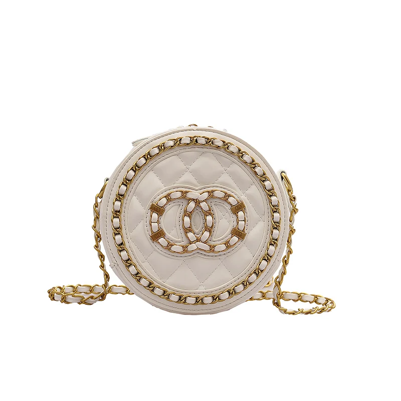 

2021 New Shoulder Bag Chains Messenger Bag Fashion Girls Casual Handbag Simple Leisure Personality Small round bag Women Bag