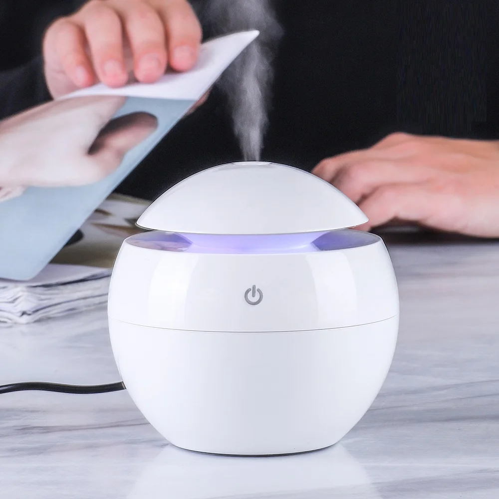 

KBAYBO 130ML Mini USB Aroma Essential Oil Diffuser Ultrasonic Mist Humidifier Air Purifier Change LED Night light