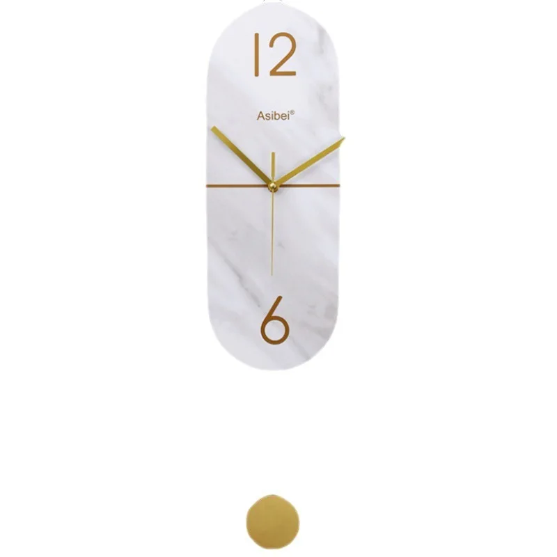 Nordic wall clock fashion decoration modern simple clock light luxury clock silent second sweeping movement