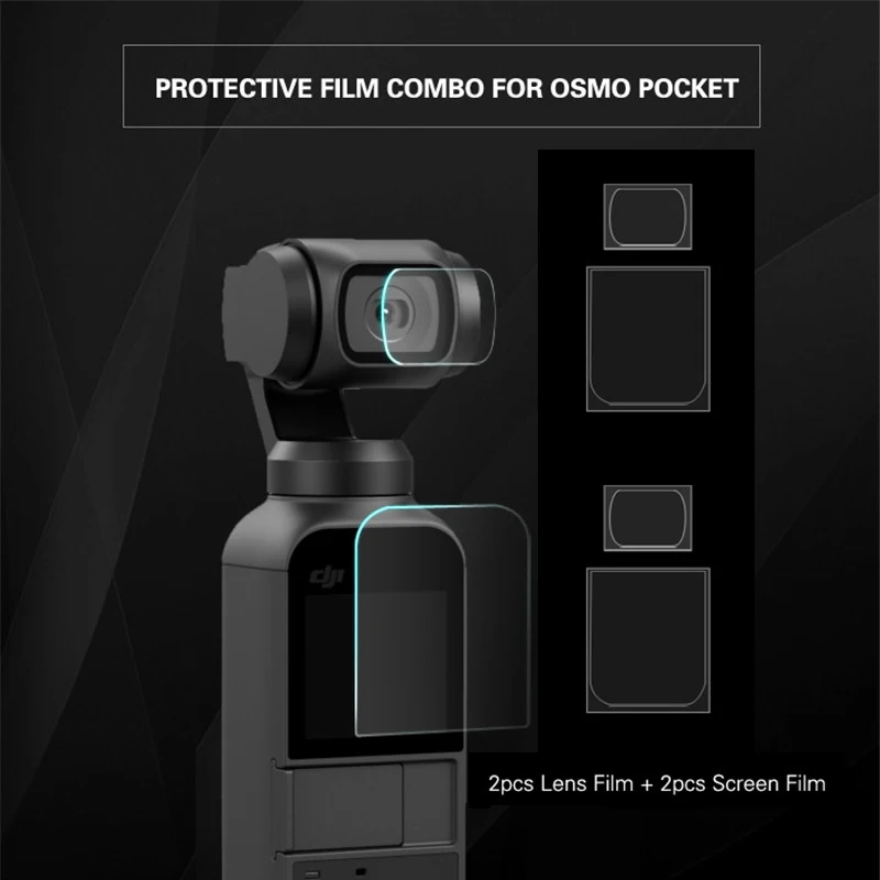 4 шт./лот защита для объектива камеры пленка DJI OSMO Карманный карданный и